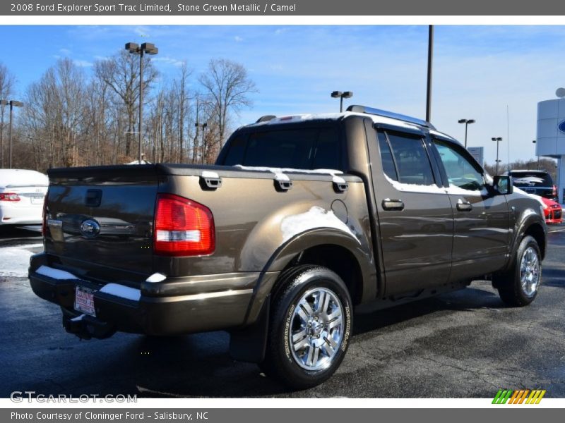 Stone Green Metallic / Camel 2008 Ford Explorer Sport Trac Limited