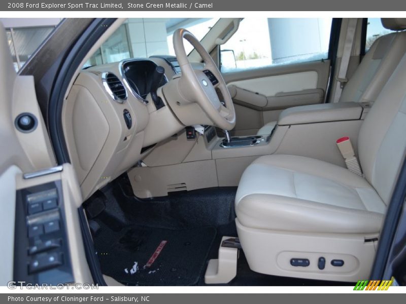 Stone Green Metallic / Camel 2008 Ford Explorer Sport Trac Limited