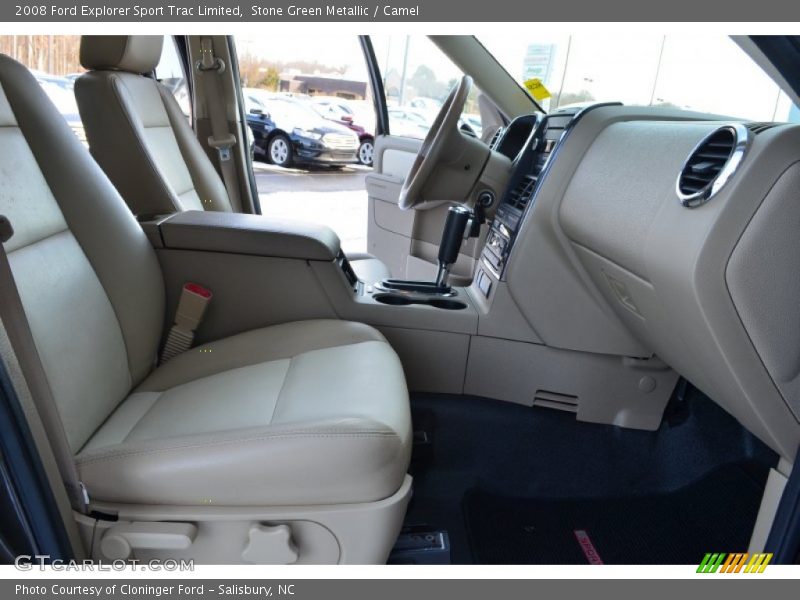 Stone Green Metallic / Camel 2008 Ford Explorer Sport Trac Limited