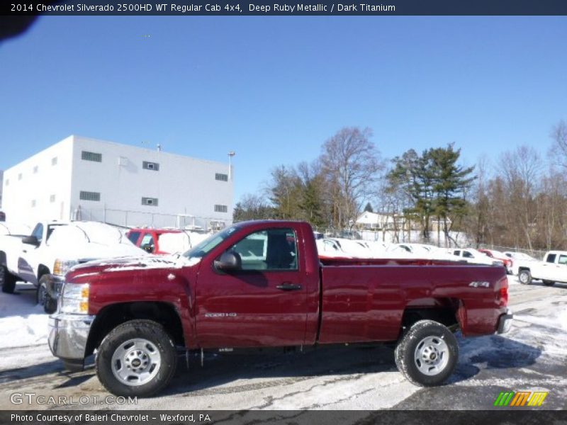 Deep Ruby Metallic / Dark Titanium 2014 Chevrolet Silverado 2500HD WT Regular Cab 4x4