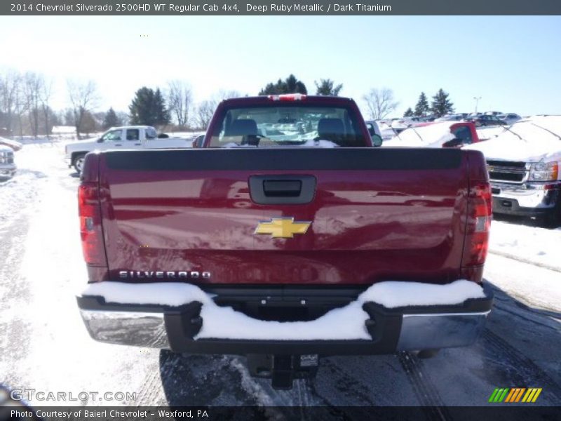 Deep Ruby Metallic / Dark Titanium 2014 Chevrolet Silverado 2500HD WT Regular Cab 4x4