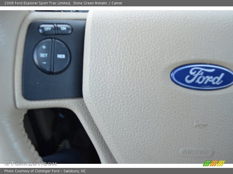 Stone Green Metallic / Camel 2008 Ford Explorer Sport Trac Limited