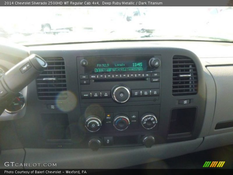 Deep Ruby Metallic / Dark Titanium 2014 Chevrolet Silverado 2500HD WT Regular Cab 4x4