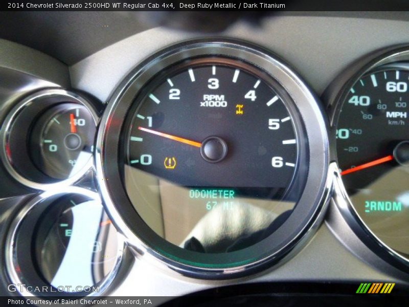 Deep Ruby Metallic / Dark Titanium 2014 Chevrolet Silverado 2500HD WT Regular Cab 4x4