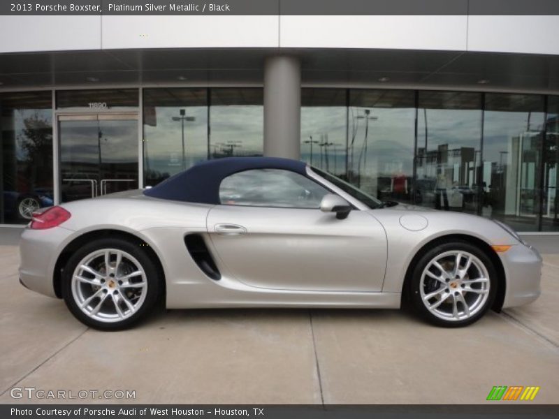 Platinum Silver Metallic / Black 2013 Porsche Boxster