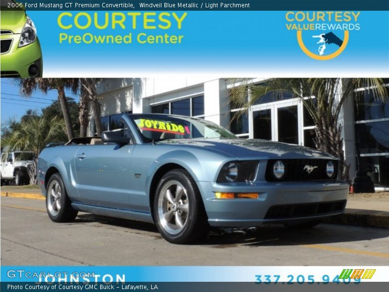 Windveil Blue Metallic / Light Parchment 2006 Ford Mustang GT Premium Convertible