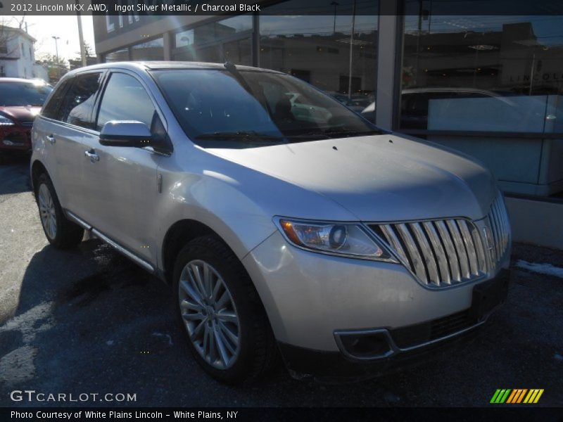 Ingot Silver Metallic / Charcoal Black 2012 Lincoln MKX AWD
