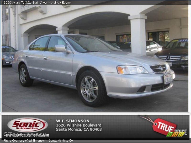 Satin Silver Metallic / Ebony 2000 Acura TL 3.2