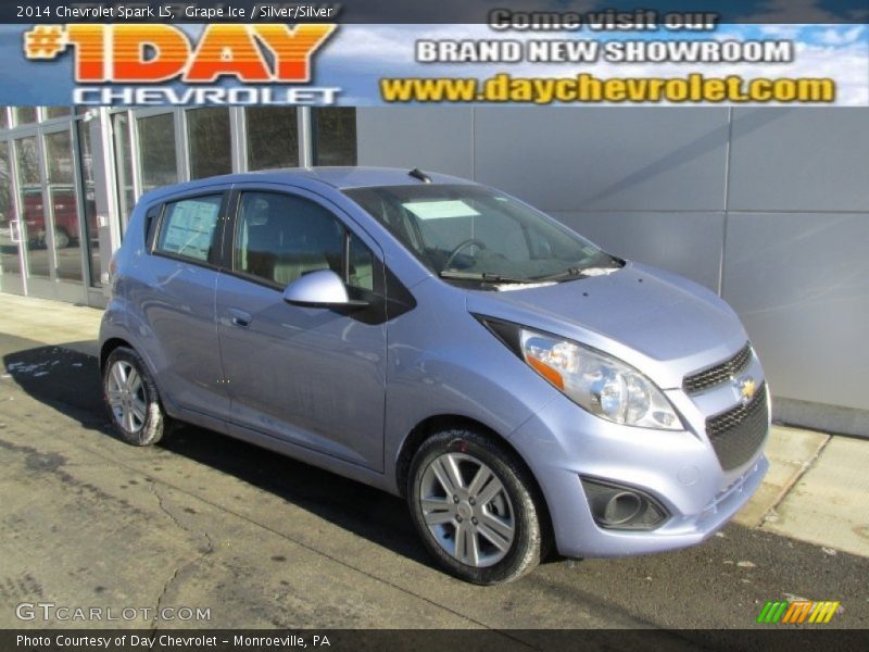 Grape Ice / Silver/Silver 2014 Chevrolet Spark LS
