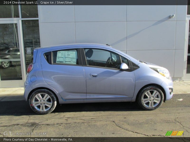Grape Ice / Silver/Silver 2014 Chevrolet Spark LS