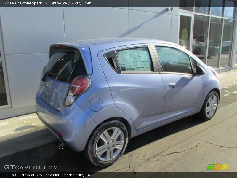 Grape Ice / Silver/Silver 2014 Chevrolet Spark LS