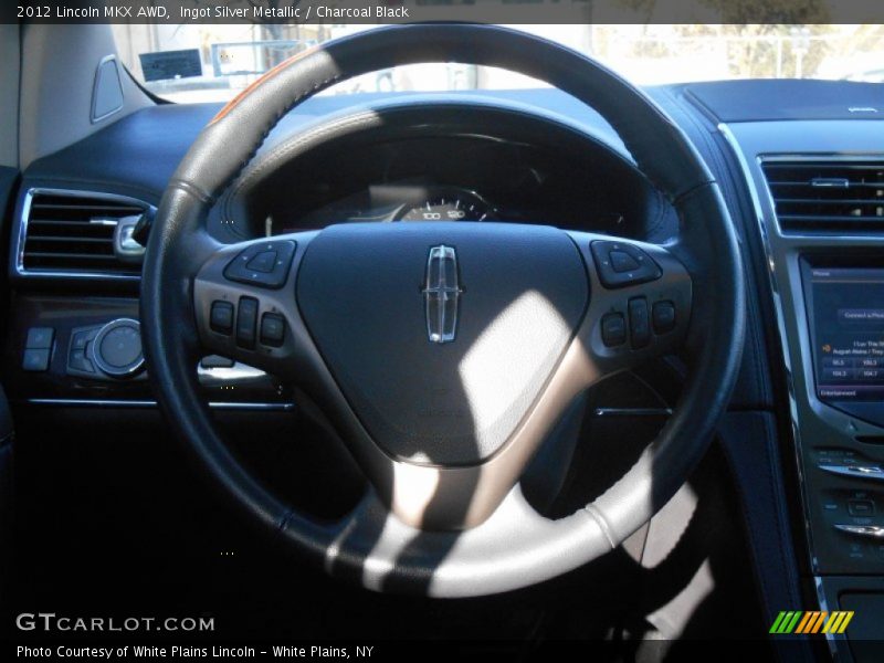 Ingot Silver Metallic / Charcoal Black 2012 Lincoln MKX AWD