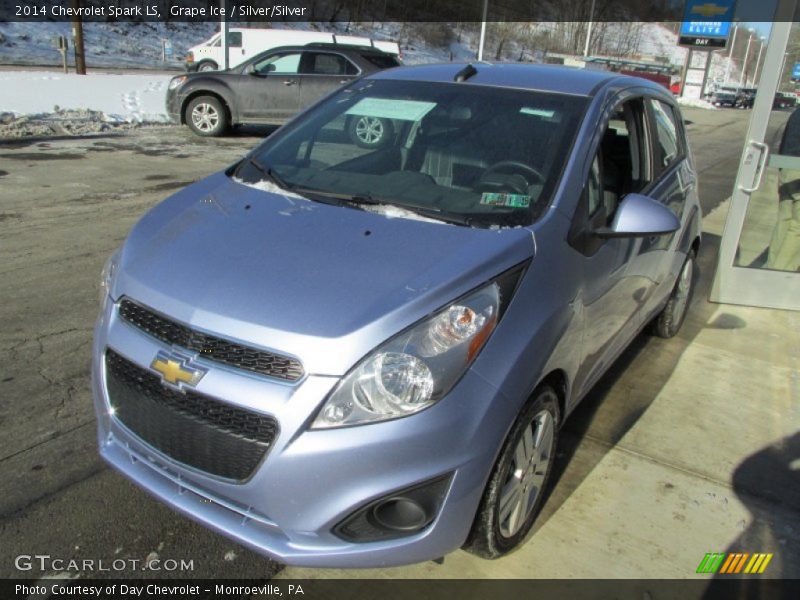 Grape Ice / Silver/Silver 2014 Chevrolet Spark LS