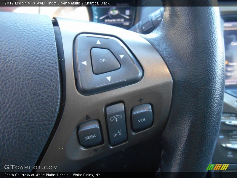 Ingot Silver Metallic / Charcoal Black 2012 Lincoln MKX AWD