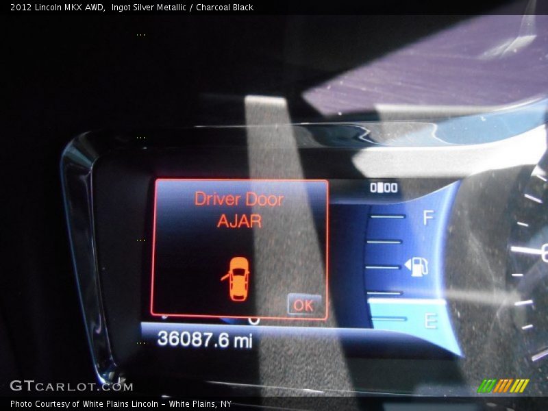 Ingot Silver Metallic / Charcoal Black 2012 Lincoln MKX AWD