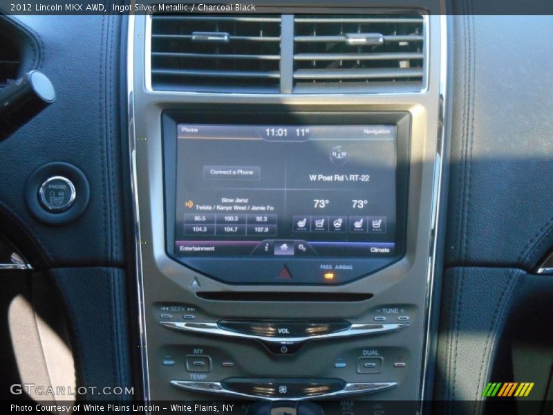 Ingot Silver Metallic / Charcoal Black 2012 Lincoln MKX AWD
