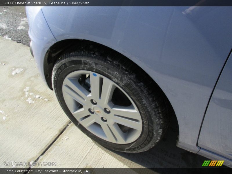 Grape Ice / Silver/Silver 2014 Chevrolet Spark LS