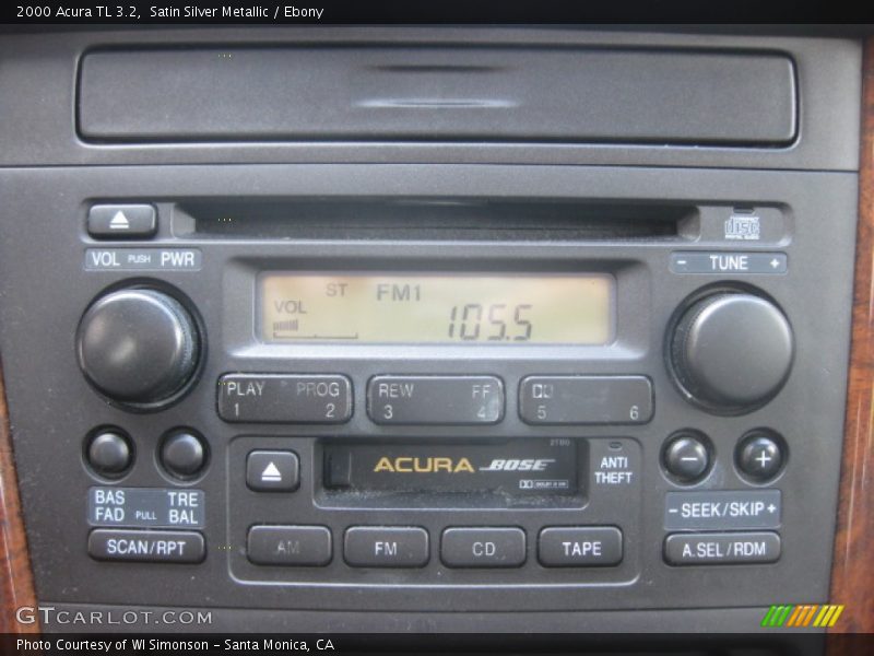 Satin Silver Metallic / Ebony 2000 Acura TL 3.2