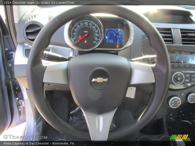 Grape Ice / Silver/Silver 2014 Chevrolet Spark LS