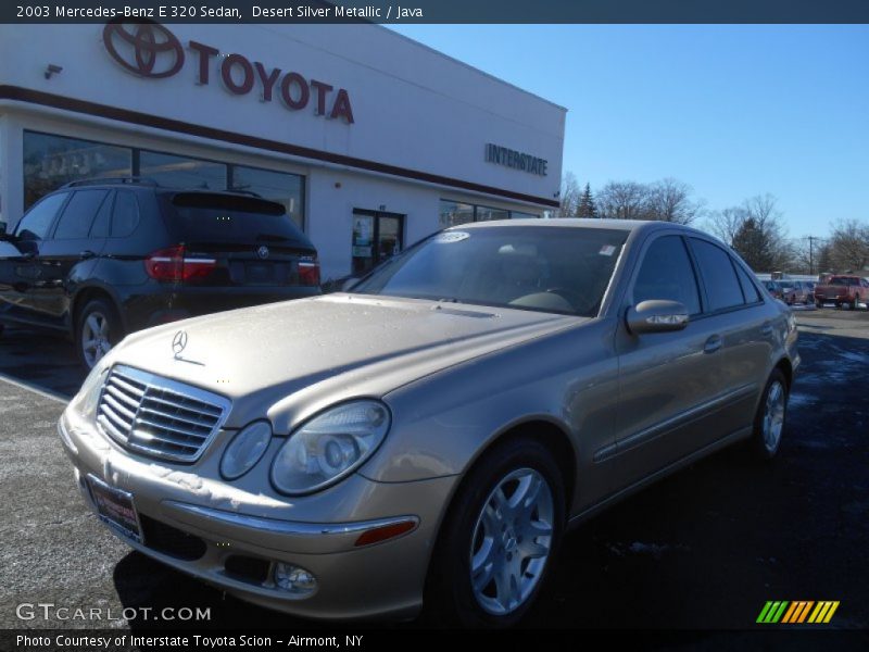 Desert Silver Metallic / Java 2003 Mercedes-Benz E 320 Sedan