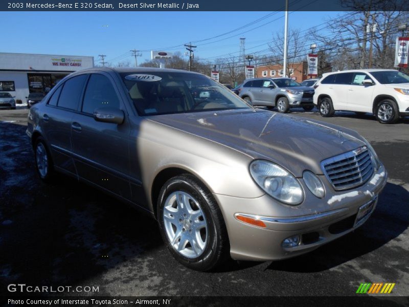 Desert Silver Metallic / Java 2003 Mercedes-Benz E 320 Sedan