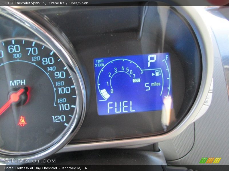 Grape Ice / Silver/Silver 2014 Chevrolet Spark LS