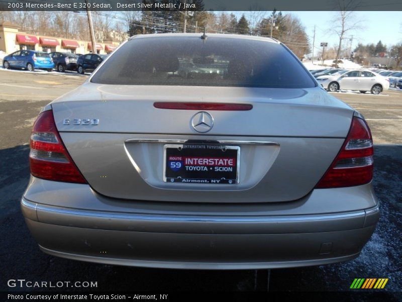 Desert Silver Metallic / Java 2003 Mercedes-Benz E 320 Sedan