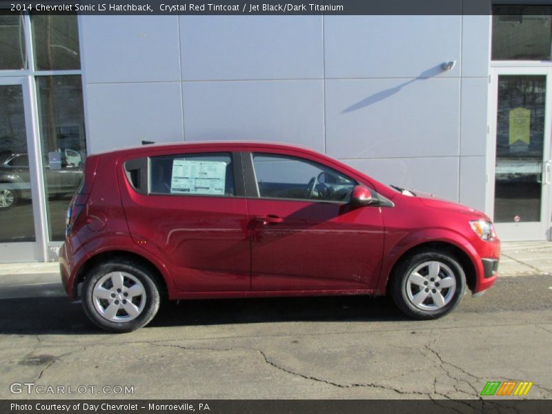 Crystal Red Tintcoat / Jet Black/Dark Titanium 2014 Chevrolet Sonic LS Hatchback