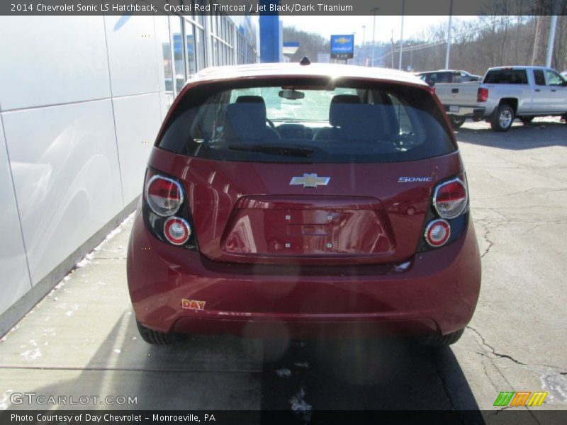 Crystal Red Tintcoat / Jet Black/Dark Titanium 2014 Chevrolet Sonic LS Hatchback