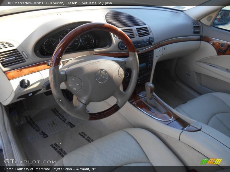 Desert Silver Metallic / Java 2003 Mercedes-Benz E 320 Sedan