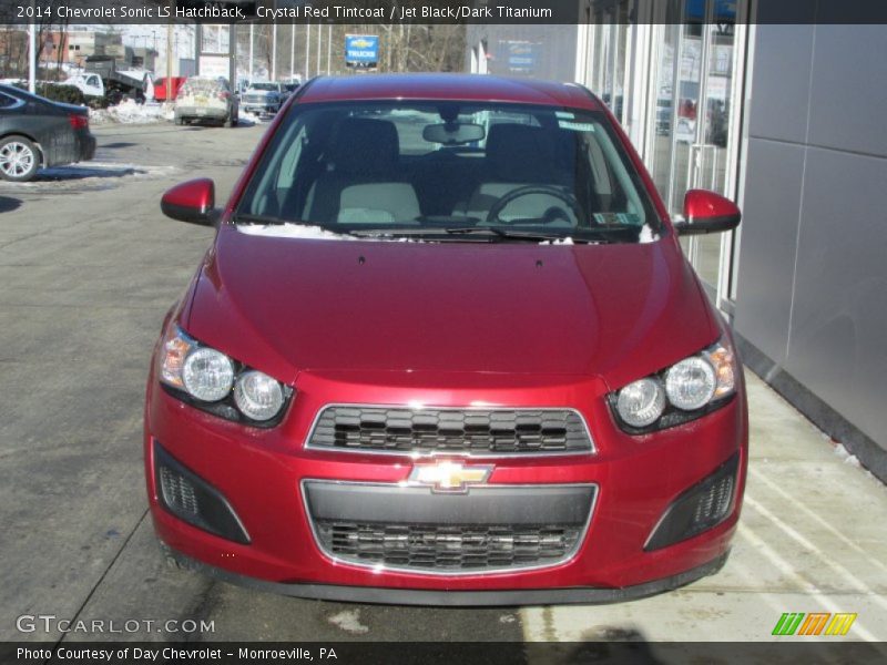 Crystal Red Tintcoat / Jet Black/Dark Titanium 2014 Chevrolet Sonic LS Hatchback
