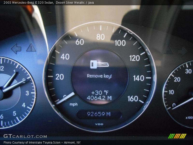Desert Silver Metallic / Java 2003 Mercedes-Benz E 320 Sedan