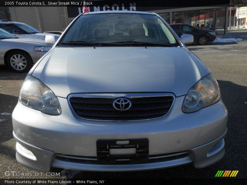 Silver Streak Mica / Black 2005 Toyota Corolla S