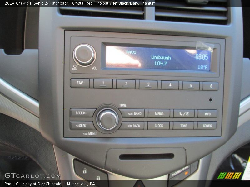 Crystal Red Tintcoat / Jet Black/Dark Titanium 2014 Chevrolet Sonic LS Hatchback