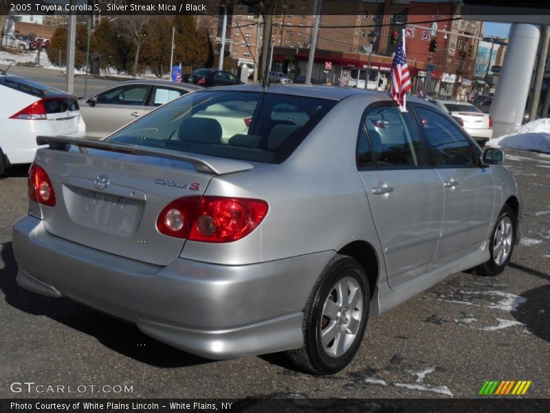 Silver Streak Mica / Black 2005 Toyota Corolla S