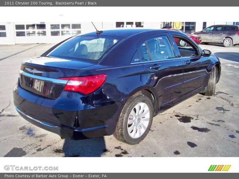 Blackberry Pearl / Black 2011 Chrysler 200 Touring