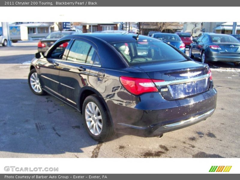 Blackberry Pearl / Black 2011 Chrysler 200 Touring