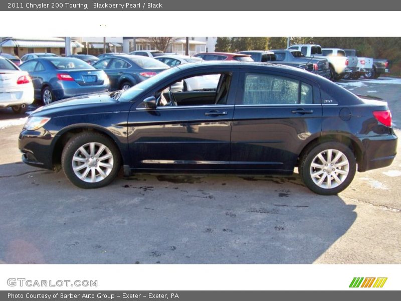 Blackberry Pearl / Black 2011 Chrysler 200 Touring