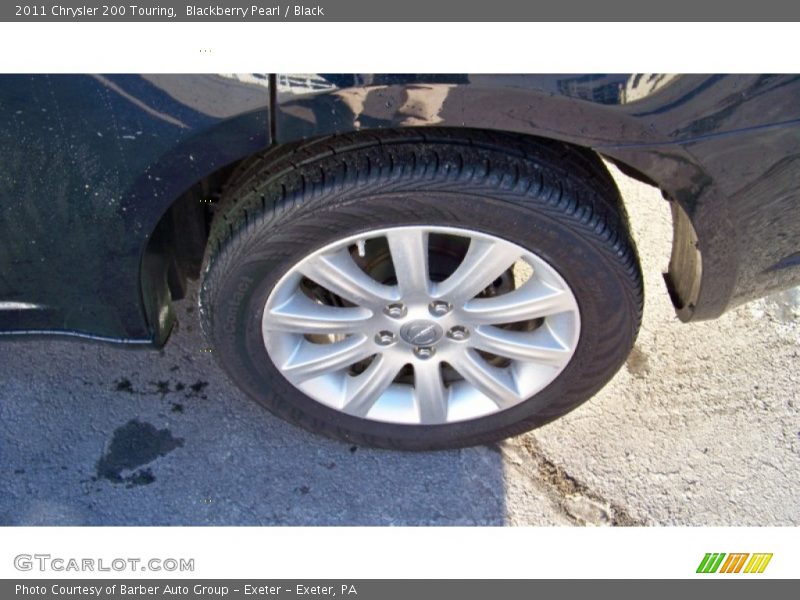 Blackberry Pearl / Black 2011 Chrysler 200 Touring