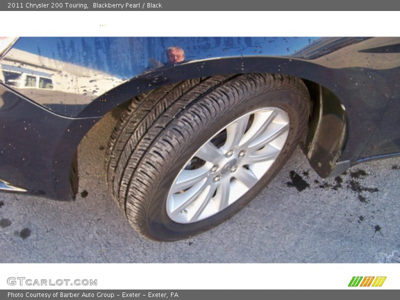 Blackberry Pearl / Black 2011 Chrysler 200 Touring