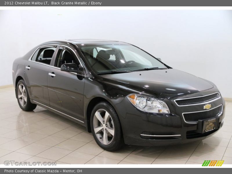 Black Granite Metallic / Ebony 2012 Chevrolet Malibu LT