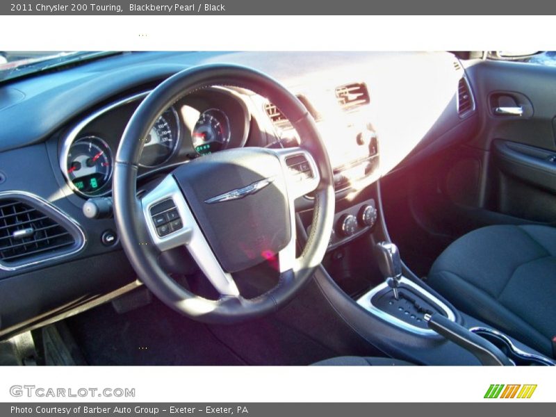 Blackberry Pearl / Black 2011 Chrysler 200 Touring