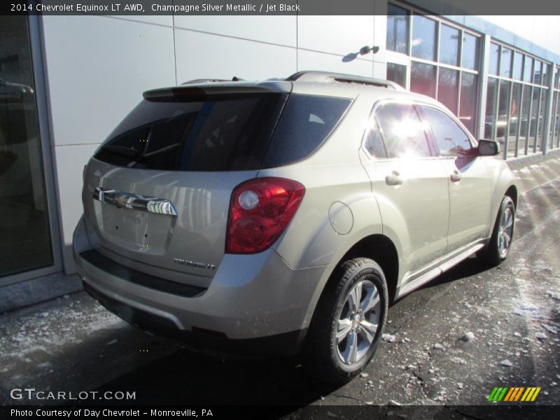 Champagne Silver Metallic / Jet Black 2014 Chevrolet Equinox LT AWD