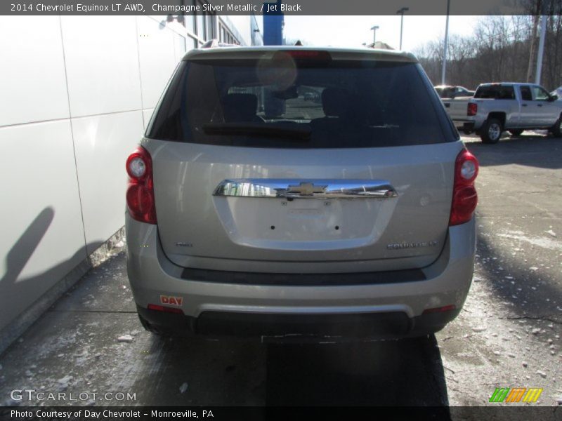 Champagne Silver Metallic / Jet Black 2014 Chevrolet Equinox LT AWD