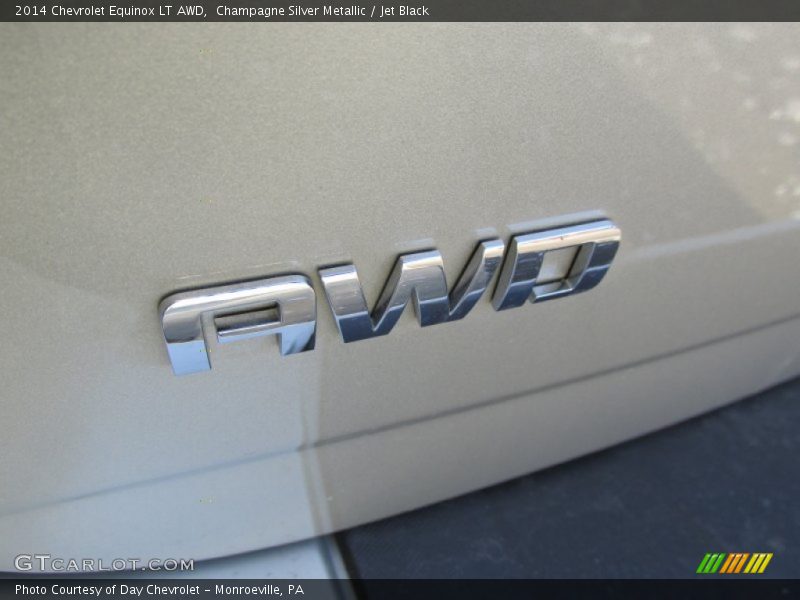 Champagne Silver Metallic / Jet Black 2014 Chevrolet Equinox LT AWD