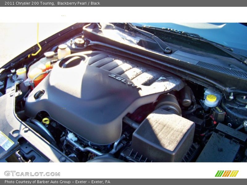 Blackberry Pearl / Black 2011 Chrysler 200 Touring