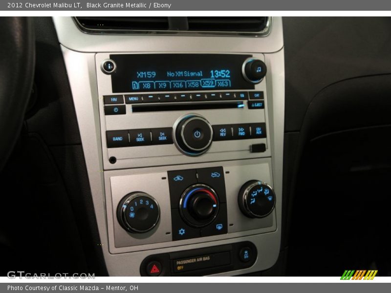 Black Granite Metallic / Ebony 2012 Chevrolet Malibu LT