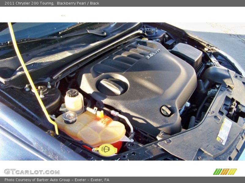 Blackberry Pearl / Black 2011 Chrysler 200 Touring