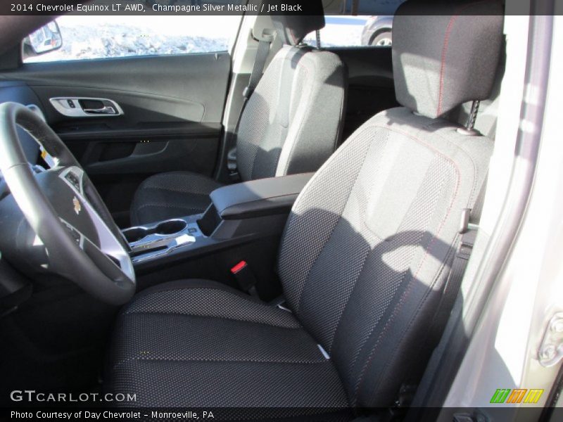 Champagne Silver Metallic / Jet Black 2014 Chevrolet Equinox LT AWD