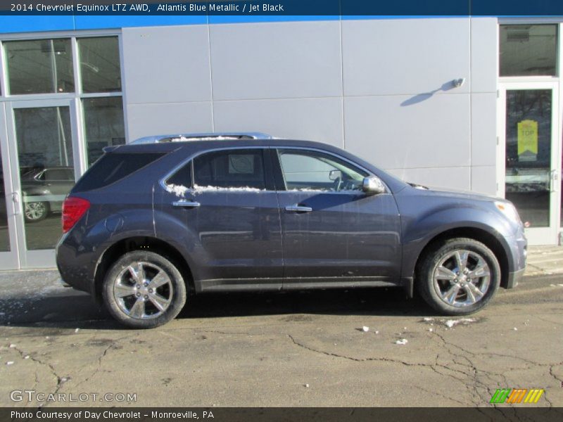 Atlantis Blue Metallic / Jet Black 2014 Chevrolet Equinox LTZ AWD